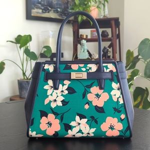 NWT Kate Spade Lily Blooms Medium Satchel